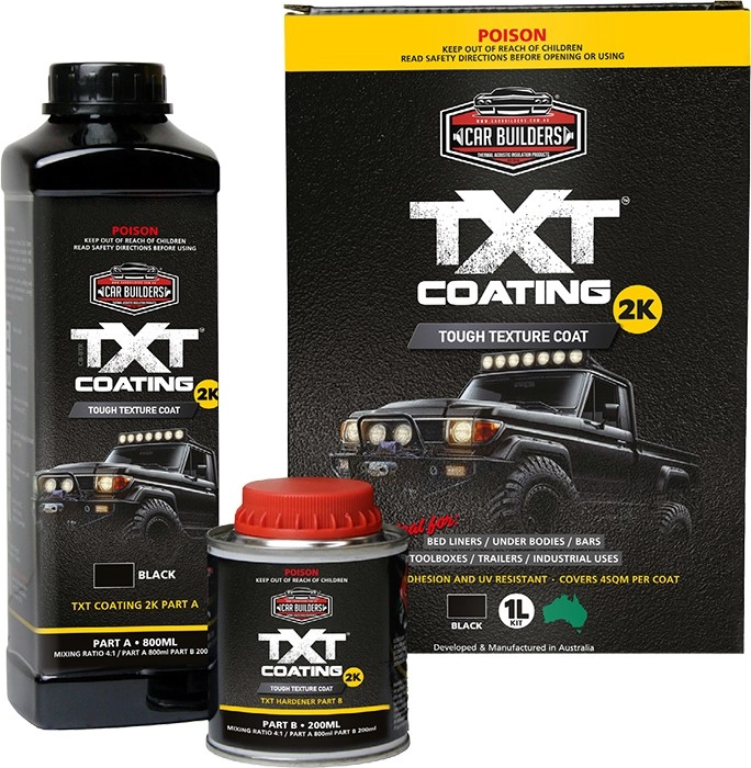 NEW Car Builders TXT Coating 2K Schutz Bottle