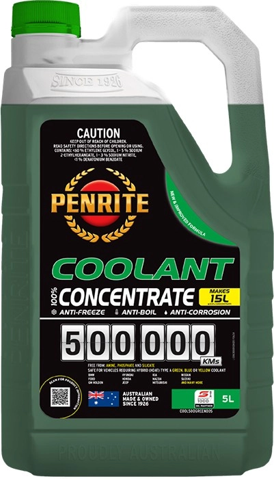 Penrite Engine Coolant Green Concentrate 500,000km