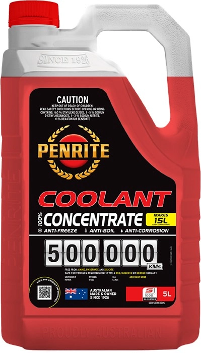 Penrite Engine Coolant Red Concentrate 5000000km