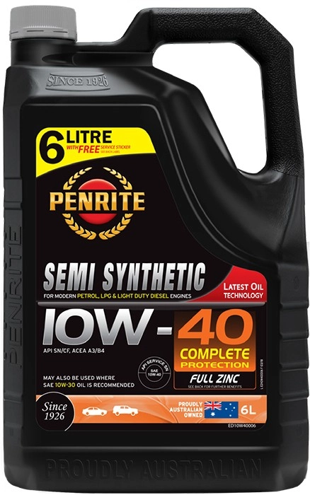 Penrite Semi Synthetic 10W-40 6L