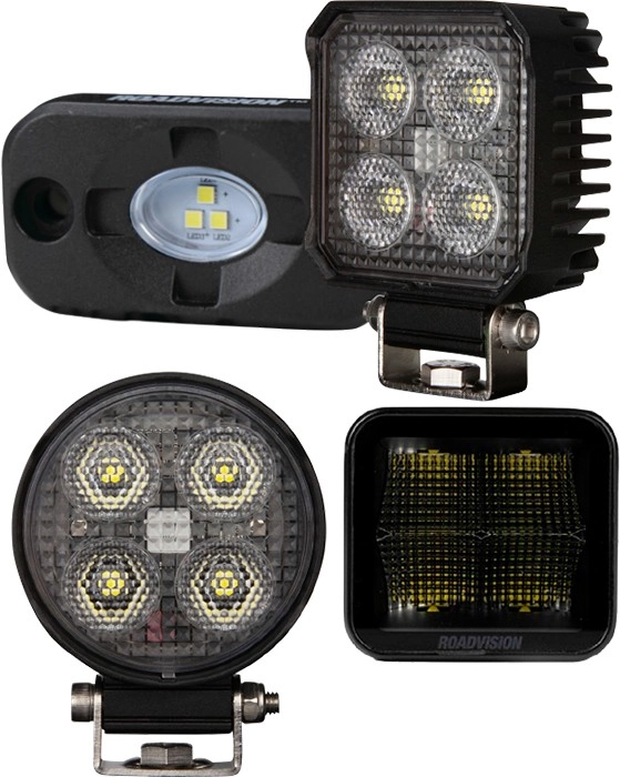 Selected Roadvision Square and Rectangle Work Lights