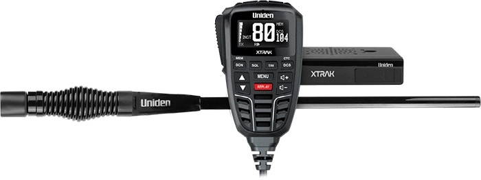 Uniden XTRAK80 Adventure Pack UHF CB Radio & Antenna