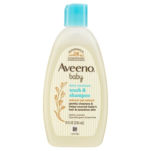 Aveeno Baby Daily Moisture Wash & Shampoo 236mL