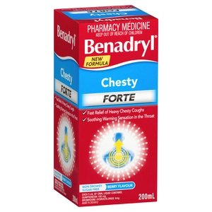 Benadryl Chesty Forte Berry Flavour 200mL