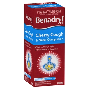 Benadryl PE Chesty Cough & Nasal Congestion 200mL