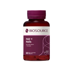 BIOSOURCE Hair + Nails 60 Tablets