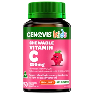 Cenovis Chewable Vitamin C 250mg Strawberry Flavour 150 Tablets