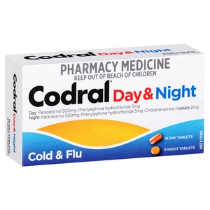 CODRAL® Day & Night Cold & Flu 24 Tablets