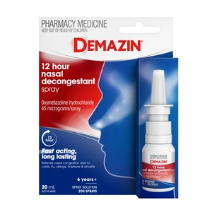 Demazin 12 Hour Nasal Decongestant Spray 20mL