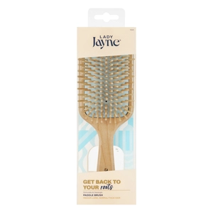 Lady Jayne Paddle Brush Rounded Wooden Bristles 1 Each