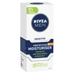 NIVEA Men Sensitive Protective Moisturiser SPF15 75mL