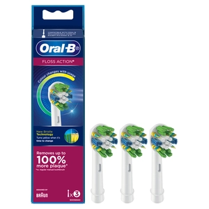 Oral-B Floss Action Replacement Brush Heads 3 Pack