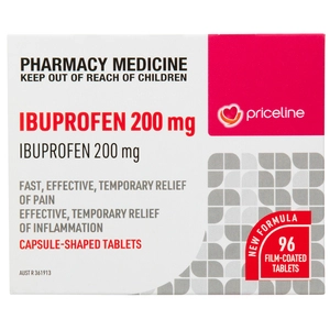 Priceline Ibuprofen 200mg 96 Tablets