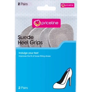 Priceline Suede Heel Grips 2 Pairs