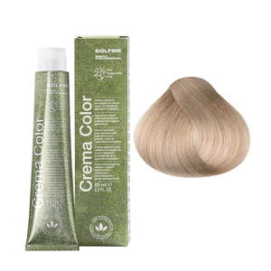 Solfine Crema Colour 9C Very Light Ash Blonde Permanent Hair Colour 65mL