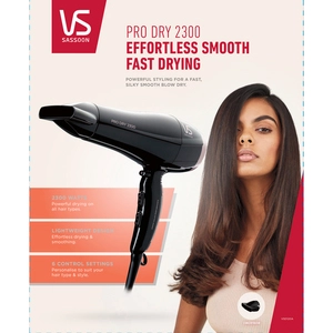 VS Sassoon Pro Dry 2300W Hair Dryer 1 Each