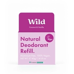 WILD Natural Deodorant Refill Coconut & Vanilla 40g