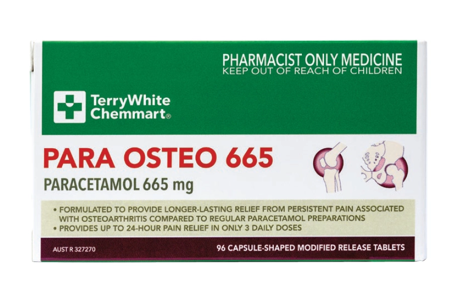 TerryWhite Chemmart Para Osteo 665 96 Tablets