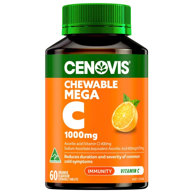 Cenovis Chewable Mega C 1000mg 60 Tablets