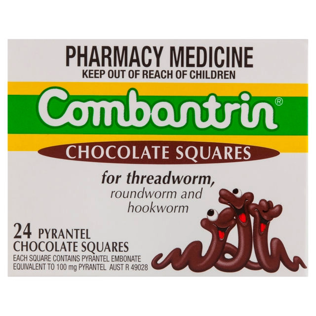 Combantrin Chocolate Squares 24 Tablet