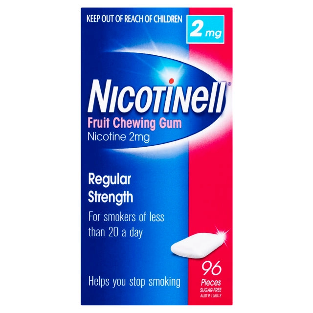 Nicotinell Fruit Chewing Gum 2mg 96 Pieces