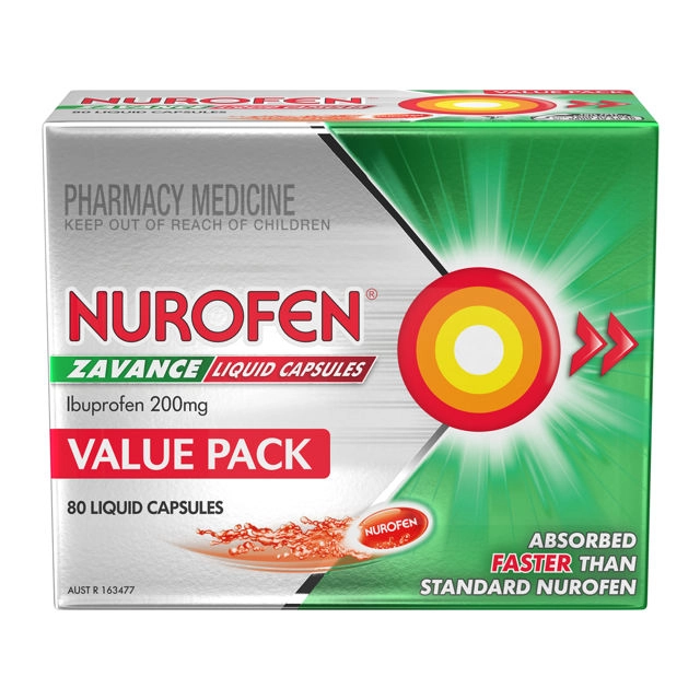 Nurofen Zavance 200mg 80 Liquid Capsules