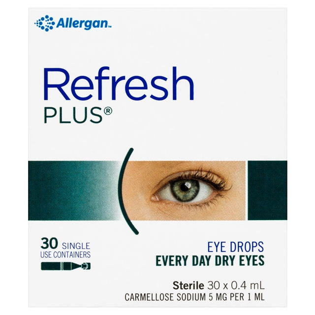 Refresh Plus Eye Drops For Every Day Dry Eyes 0.4ml 30 Vials