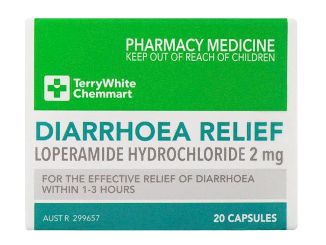 TerryWhite Chemmart Diarrhoea Relief 20 Capsules