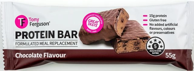 Tony Ferguson Protein Bar Meal Replacement Chocolate 55g