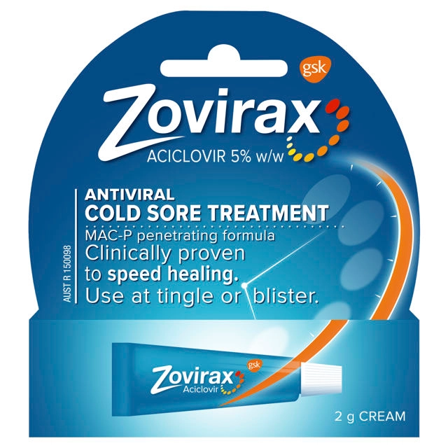 Zovirax Cold Sore Cream Tube 2g