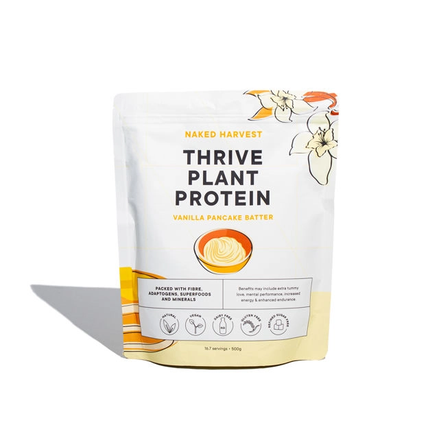 Naked Harvest Thrive Plant Protein Vanilla Pancake Batter 500g