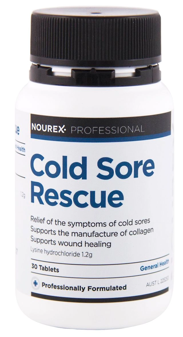 Nourex Professional Cold Sore Rescue 30 Tablets