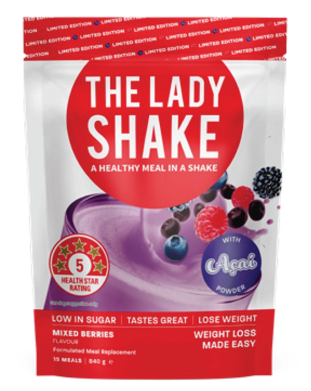 The Lady Shake Meal Replacement Mixed Berries 840g