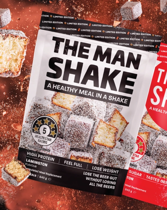 The Man Shake Meal Replacement Lamington 840g