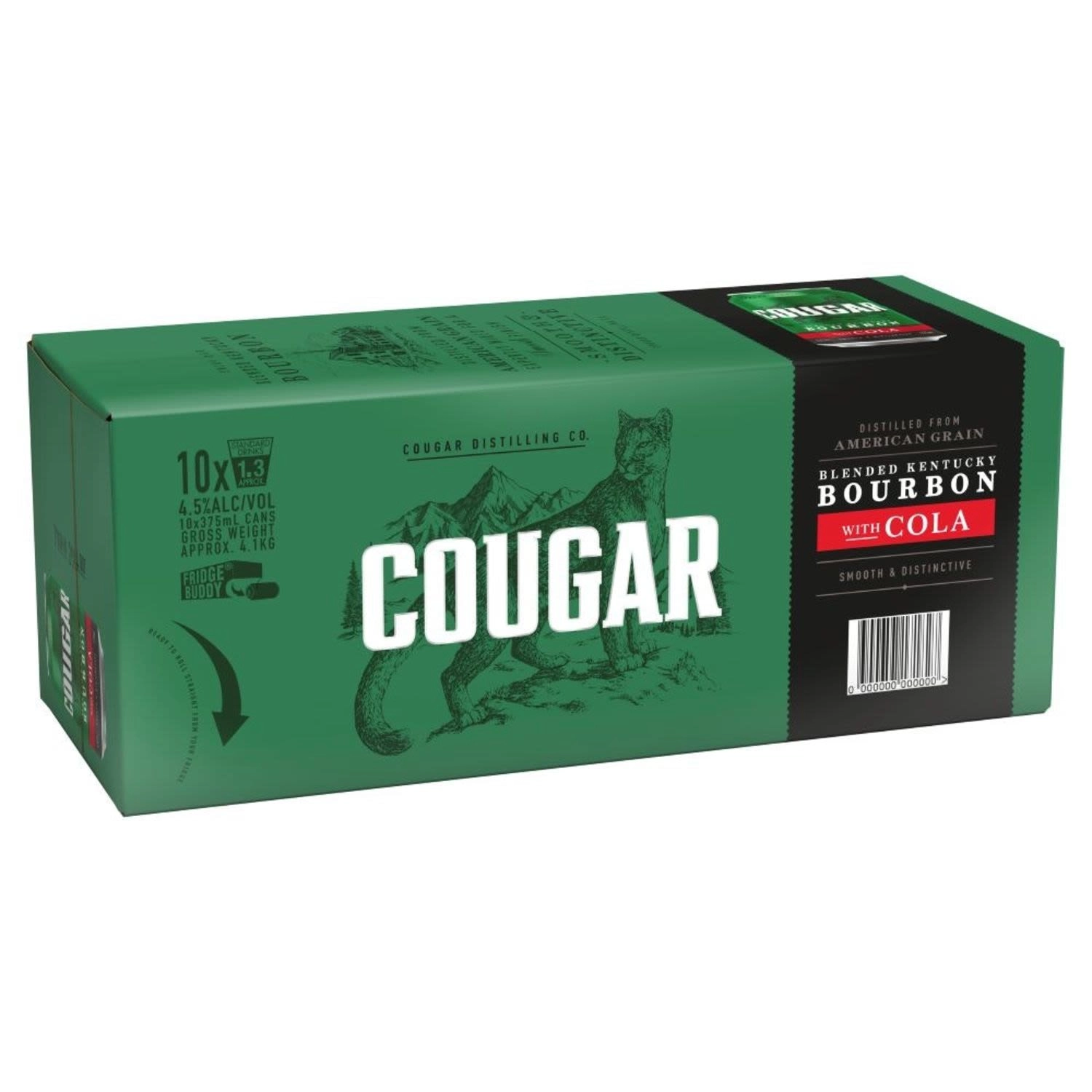 Cougar Bourbon & Cola 4.5% Premix Cans 375ml