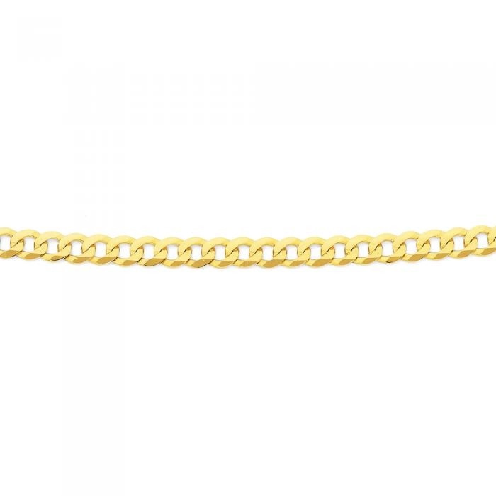 9ct Gold 55cm Solid Curb Chain