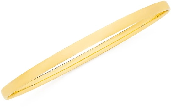 9ct Gold 65mm Solid Round Comfort Bangle