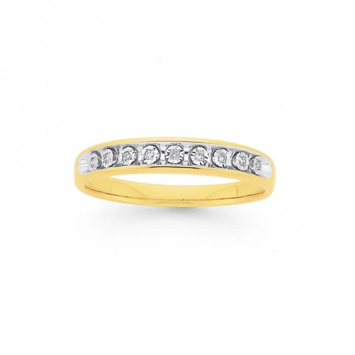 9ct Gold Diamond Anniversary Band