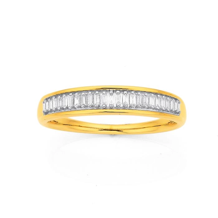 9ct Gold Diamond Band