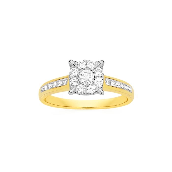 9ct Gold Diamond Ring