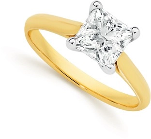 Alora 14ct Gold 1.50 Carat Lab Grown Diamond Solitaire Ring