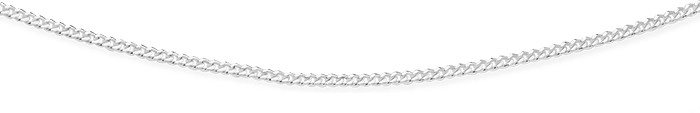 Sterling Silver 45cm Dia-Cut Italian Curb Chain