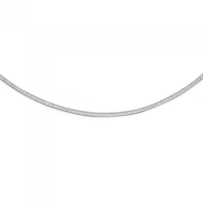 Sterling Silver 45cm Multi Facet Snake Chain