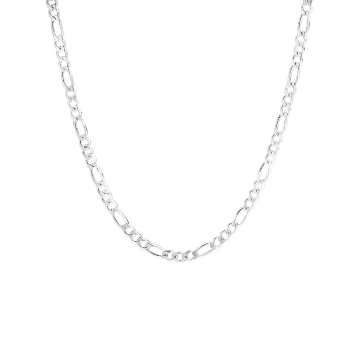 Sterling Silver 50cm 3+1 Figaro Chain