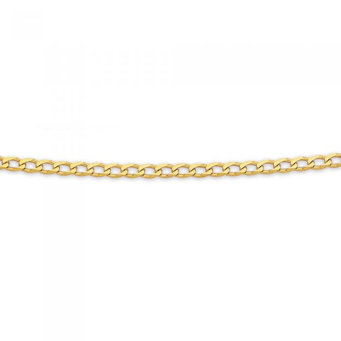 9ct Gold 50cm Solid Curb Chain