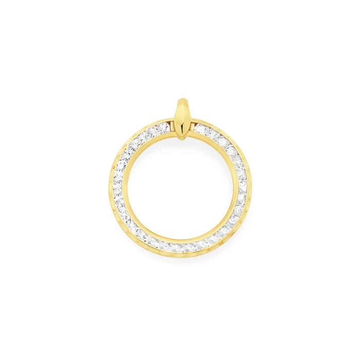 9ct Gold Cubic Zirconia Pendant