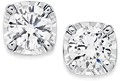 Alora 10ct Two Tone Gold 1/4 Carat TW Lab Grown Diamond 4 Claw Stud Earrings