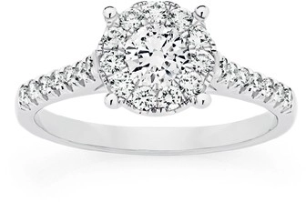 Alora 14ct White Gold 1 Carat TW Lab Grown Diamond Ring