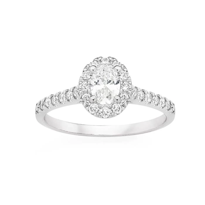 Alora 14ct White Gold 3/4 Carat TW Lab Grown Diamond Ring