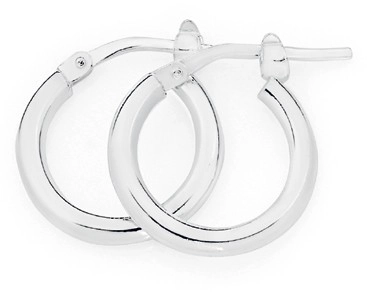 Sterling Silver 10mm Hoop Earrings